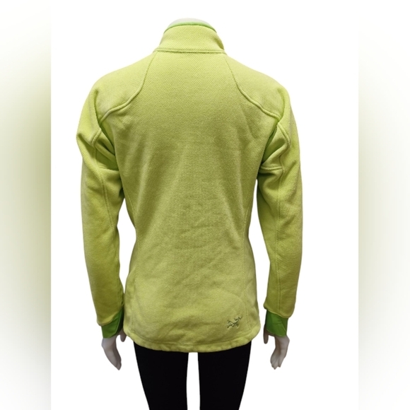 Arc'Teryx EUC Lime Green L/S Fleece Jacket Size Medium - Picture 4 of 10